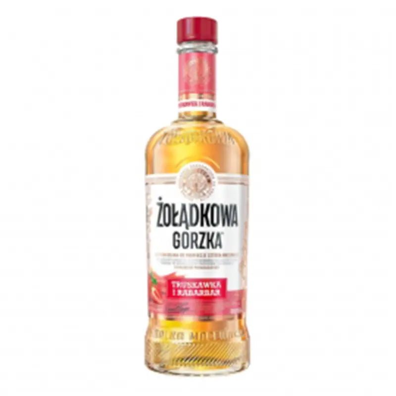 Zoladkowa Gorzka Truskawka Rabarbar - Polnischer Kräuterlikör Erdbeere - Rhabarber 25% Vol. 500ml - Polskashop24.de - Online Supermarkt mit Lebensmittel aus Polen