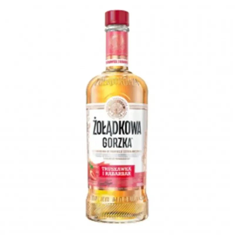 Zoladkowa Gorzka Truskawka Rabarbar - Polnischer Kräuterlikör Erdbeere - Rhabarber 25% Vol. 500ml - Polskashop24