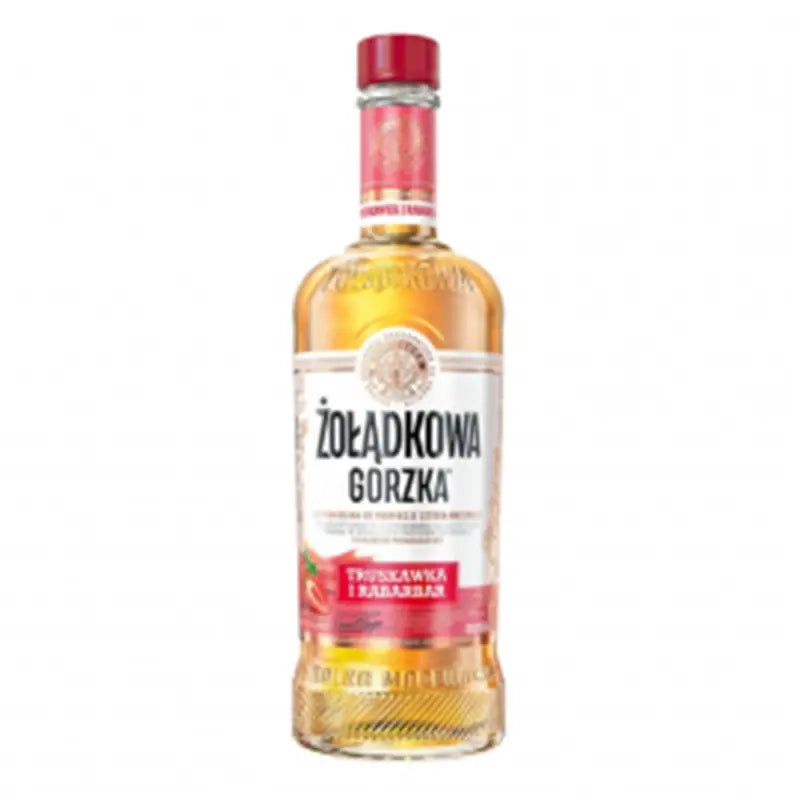 Zoladkowa Gorzka Truskawka Rabarbar - Polnischer Kräuterlikör Erdbeere-Rhabarber 25% Vol. 500ml