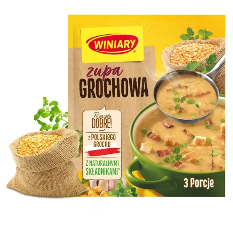 Winiary Zupa Grochowa Erbsensuppe 75g - Polnische Instant-Erbsensuppe von Nestlé