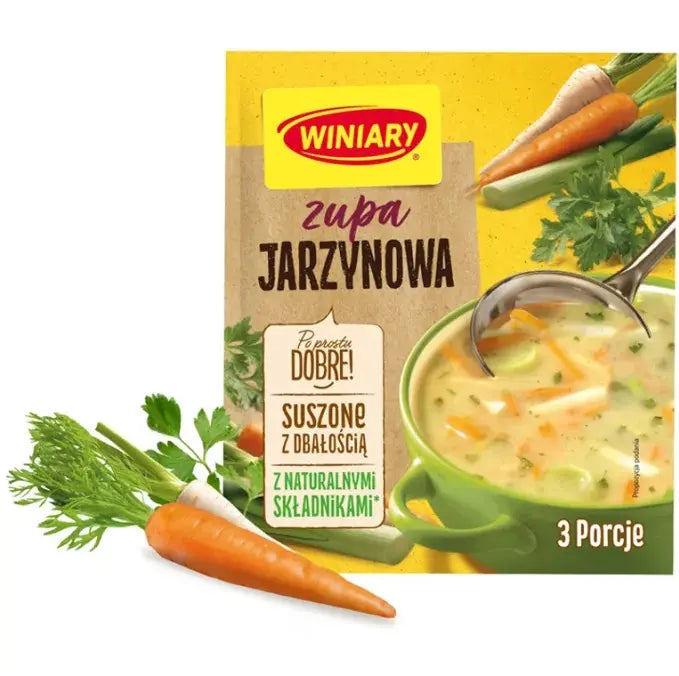 Winiary Zupa Jarzynowa Gemüsesuppe 48g - Polnische Instant-Gemüsesuppe mit 20% Gemüse von Nestlé