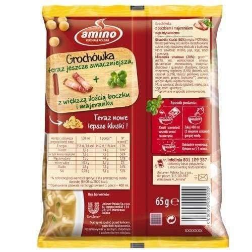 Amino Grochówka Erbsensuppe Instant - Nudelsuppe 65g - Polskashop24