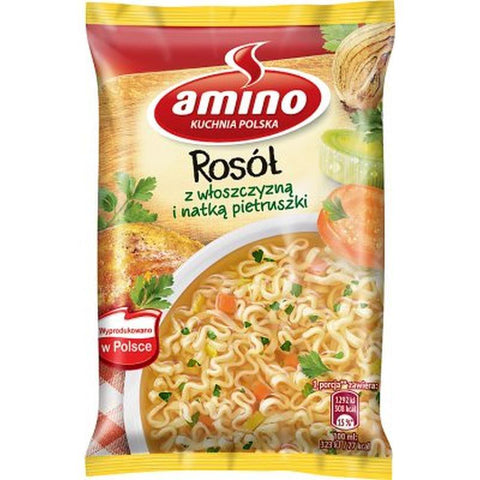 Amino Rosol Hühnersuppe mit Gemüse Instant - Polskashop24