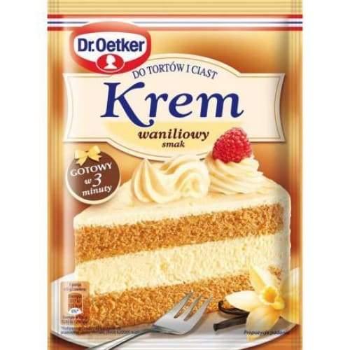 Dr.Oetker - Tortencreme Vanille 120g (5900437013206) - Polskashop24.de - Online Supermarkt mit Lebensmittel aus Polen