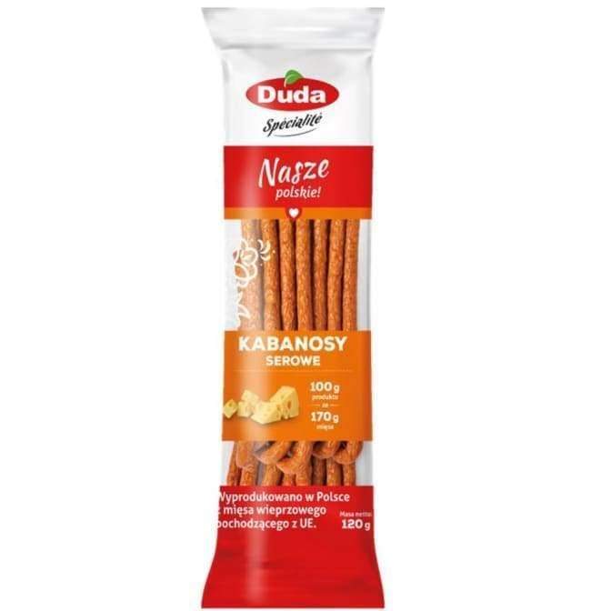 DUDA - Polnische Kabanosy Käse Kabanossi 120g - Polskashop24.de