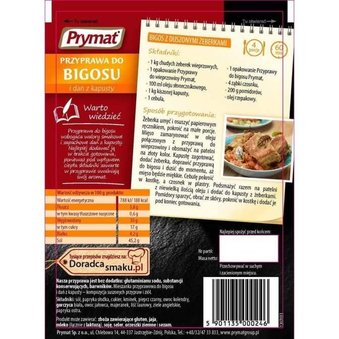 Prymat - Przyprawa do Bigosu / Bigos Gewürz 20g - Polskashop24.de