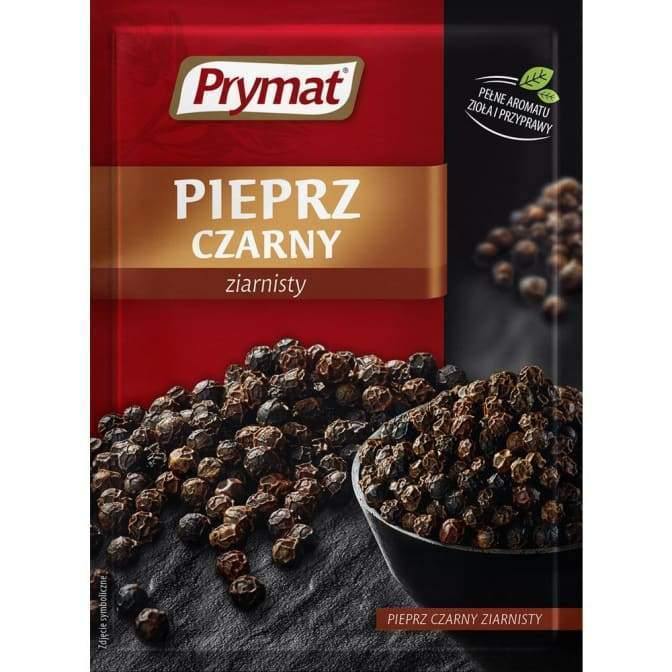 Prymat - Pieprz schwarzer Pfeffer Ziarnisty/ Ganze Körner 20g - Polskashop24.de