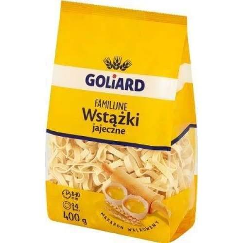 Goliard Nudel Hartweizen ''wstazki jajeczne'' 400g 5900252000207 - Polskashop24.de - Online Supermarkt mit Lebensmittel aus Polen