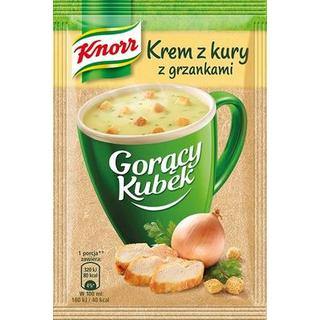 Goracy Kubek Knorr Hühnercreme mit Croutons 16g - Polnische & Schlesische Spezialitäten - Online Supermarkt mit Lebensmittel aus Polen | Polski Sklep internetowy