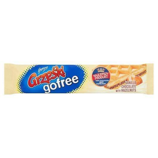 Grzeski GOFREE Haselnuss - Vanille Waffelriegel 33g - Goplana - Polskashop24