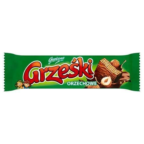 Grzeski Goplana Polnischer Haselnuss Riegel 36g 5900394006204 - Polskashop24.de - Online Supermarkt mit Lebensmittel aus Polen