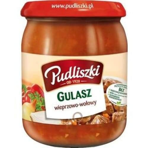 Gulasch Schwein - Rind Gulasz Wieprzowo - Wołowy 460g - Pudliszki - Polskashop24