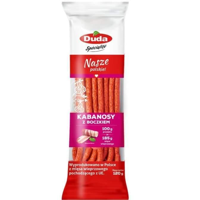 Kabanosy Bacon Kabanossi Bekonowe 95g - Duda - Polskashop24