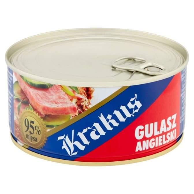 Krakus ''Gulasz'' Gulasch nach englischer Art 300g - Polskashop24.de - Online Supermarkt mit Lebensmittel aus Polen