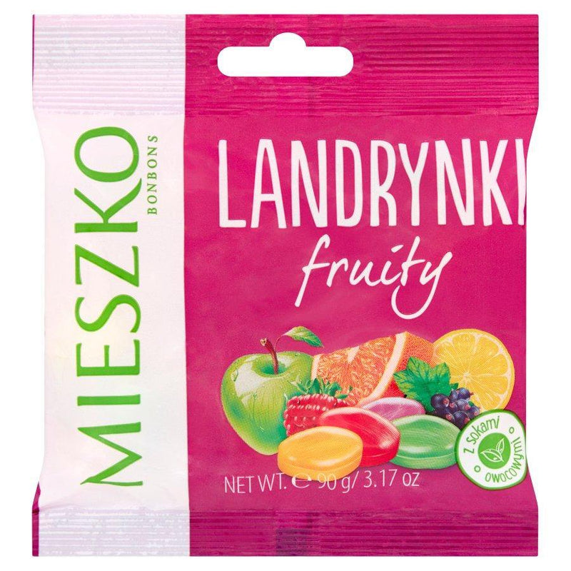 Mieszko Landrynki fruity 90 g - Polnische & Schlesische Spezialitäten - Online Supermarkt mit Lebensmittel aus Polen | Polski Sklep internetowy