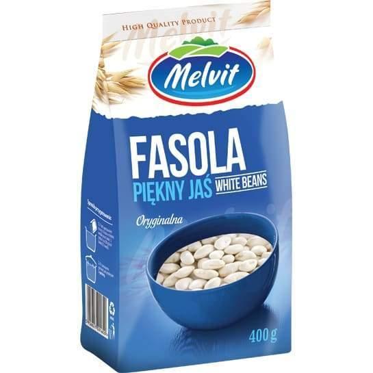 Melvit weisse Bohnen ''Fasola piekny jas'' 400g - Polskashop24