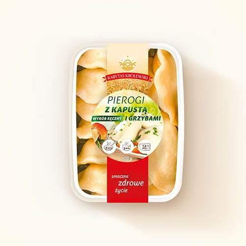 Gastronom - Polnische Pierogi Sauerkraut und Pilzen 400 g - Polnische & Schlesische Spezialitäten - Online Supermarkt mit Lebensmittel aus Polen | Polski Sklep internetowy