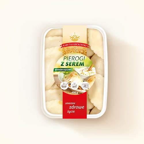 Pierogi z serem''polnische Pierogi mit Käse'' 400 g - Polnische & Schlesische Spezialitäten - Online Supermarkt mit Lebensmittel aus Polen | Polski Sklep internetowy