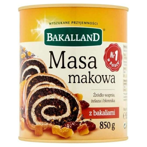 Polnische Mohn Masse "Masa Makowa" 850g Bakalland - Polskashop24