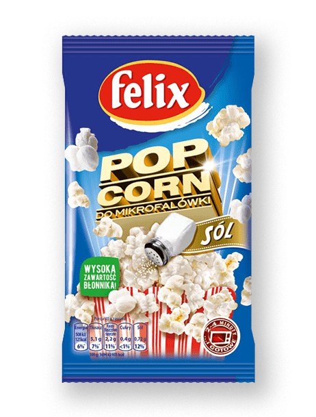 Mikrowellen Popcorn Käse ''popcorn solony'' Felix 90g - Polnische & Schlesische Spezialitäten - Online Supermarkt mit Lebensmittel aus Polen | Polski Sklep internetowy