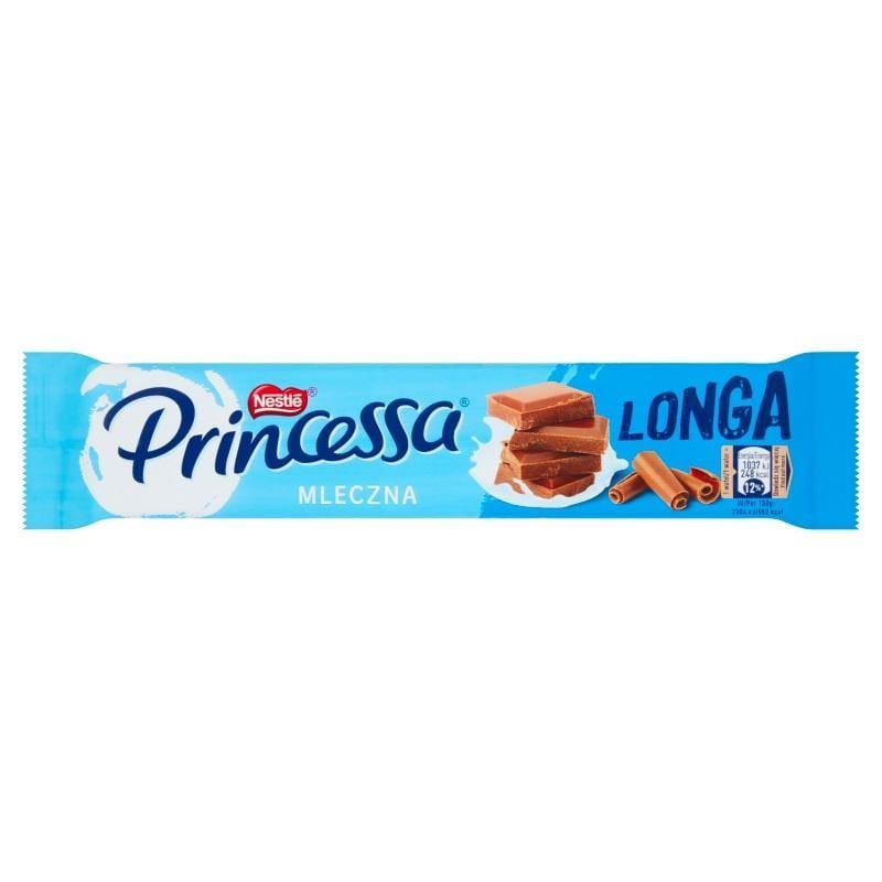 Princessa Longa Milch Waffelriegel ''Mleczna'' 45g - Polskashop24.de - Online Supermarkt mit Lebensmittel aus Polen