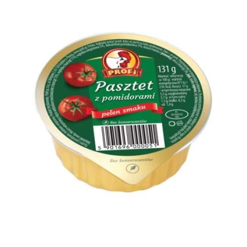 Profi Pasztet z pomidorami / Geflügel Brotaufstrich mit Tomaten 131g - Polskashop24.de