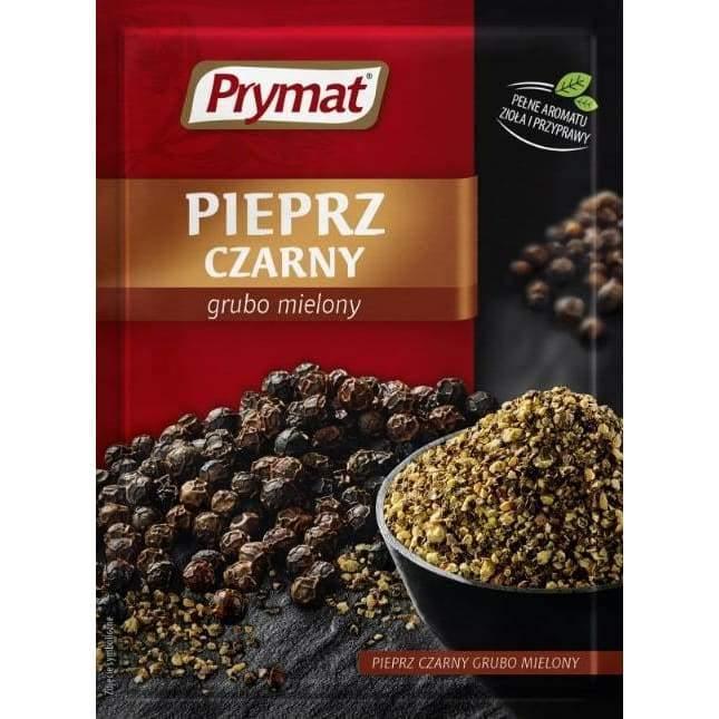Prymat Pieprz czarny ziarnisty schwarzer Pfeffer ganz 20g Packung polnisches Gewürz