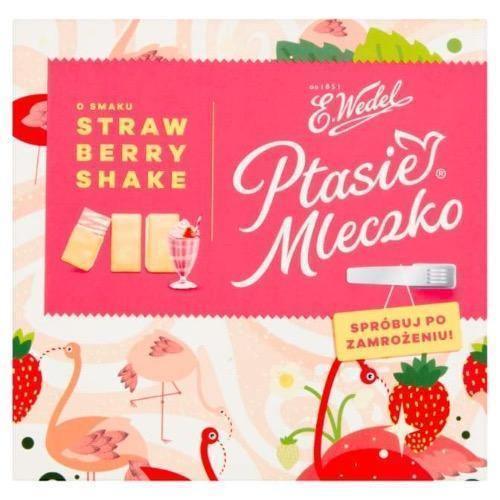 ptasie mleczko strawberry shake