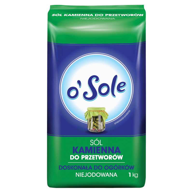 Salz o'Sole ''Sol Kamienna'' für Einmachgläser 1kg - Polnische & Schlesische Spezialitäten - Online Supermarkt mit Lebensmittel aus Polen | Polski Sklep internetowy