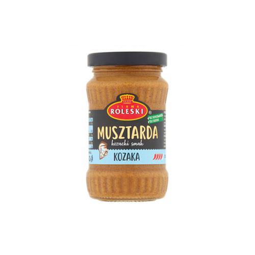 Roleski Musztarda Kozaka ''polnischer Kozacken Senf'' 175 g - Polnische & Schlesische Spezialitäten - Online Supermarkt mit Lebensmittel aus Polen | Polski Sklep internetowy