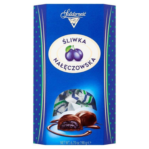 Śliwka nałęczowska w czekoladzie - Pflaume in Schokolade 190g kaufen | Solidarność - Polskashop24