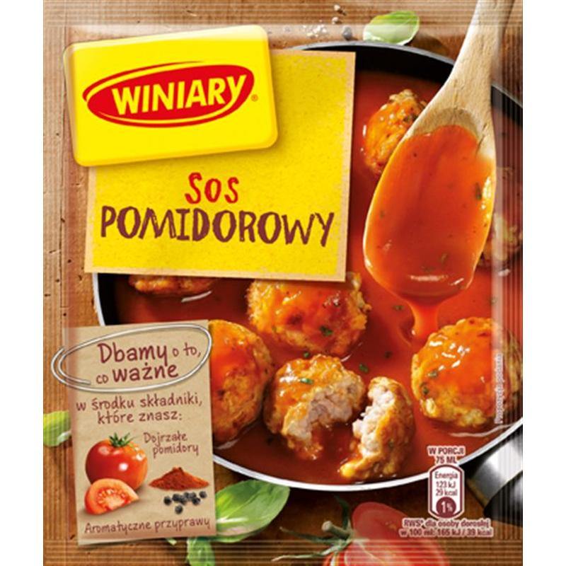 Winiary Tomatensoße ''sos pomidorowy'' 33g - Polnische & Schlesische Spezialitäten - Online Supermarkt mit Lebensmittel aus Polen | Polski Sklep internetowy