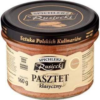 Streichwurst ''Pasztet Klasyczny'' aus Schweinefleisch 160g Rusiecki - Polskashop24.de - Online Supermarkt mit Lebensmittel aus Polen