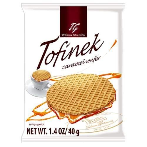 Tofinek Tago Karamell Waffel 40g - Polskashop24.de - Online Supermarkt mit Lebensmittel aus Polen