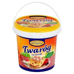 Twarog na Sernik kaufen - Käsekuchen Quark 1kg Eimer - Włoszczowa - Polskashop24.de - Online Supermarkt mit Lebensmittel aus Polen
