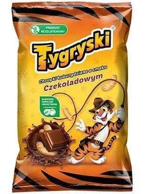 Tygryski Schoko Maisflips Chrupki ''Czekoladowe'' 70g - Polskashop24.de - Online Supermarkt mit Lebensmittel aus Polen