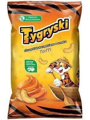 Tygryski Maisflips Chrupki ''Toffi'' 70g - Polnische & Schlesische Spezialitäten - Online Supermarkt mit Lebensmittel aus Polen | Polski Sklep internetowy