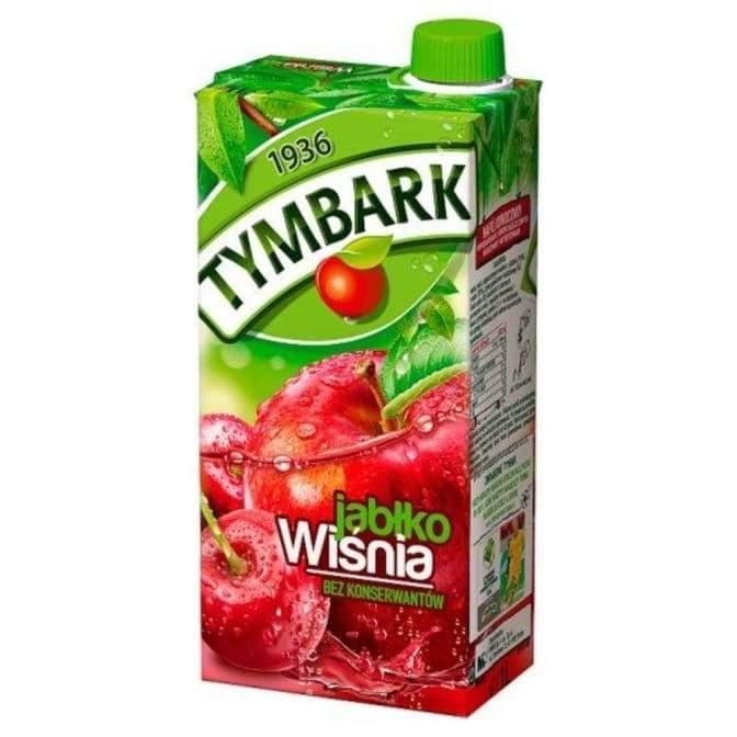 Tymbark Apfel - Kirsche Saft 1L - Polskashop24.de - Online Supermarkt mit Lebensmittel aus Polen
