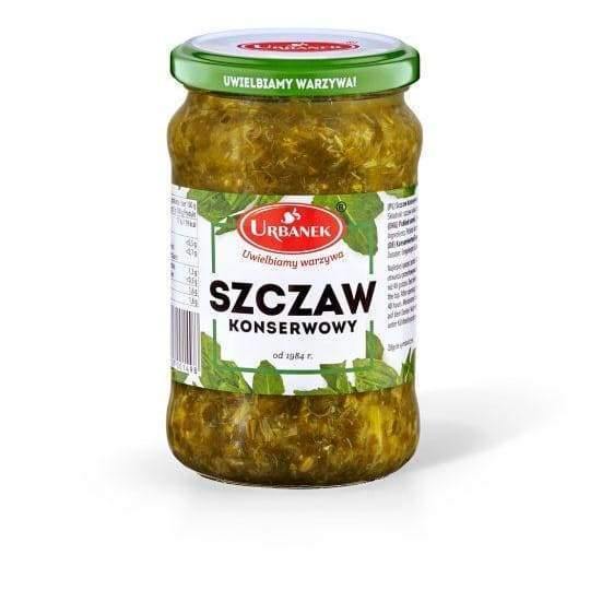 Urbanek - Szczaw konserwowy / Eingelegte Sauerampfer - 350 g - Polskashop24.de - Online Supermarkt mit Lebensmittel aus Polen