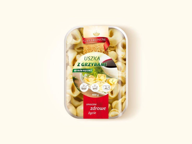 Uszka z Grzybami 400g Gastronom - Polnische & Schlesische Spezialitäten - Online Supermarkt mit Lebensmittel aus Polen | Polski Sklep internetowy