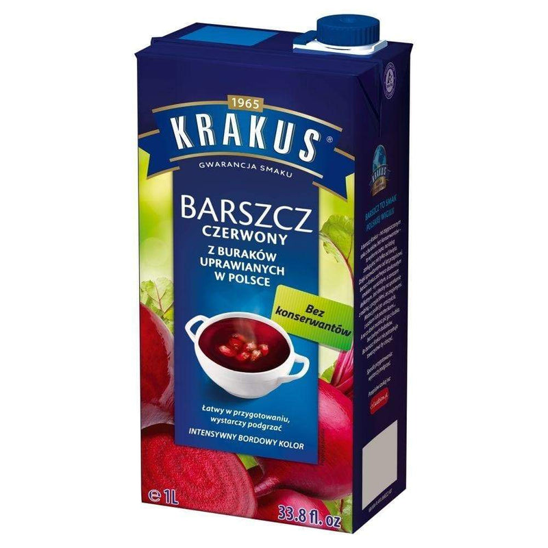 Barszcz czerwony Krakus polnische ''rote Beete'' Suppe 1L - Polnische & Schlesische Spezialitäten - Online Supermarkt mit Lebensmittel aus Polen | Polski Sklep internetowy